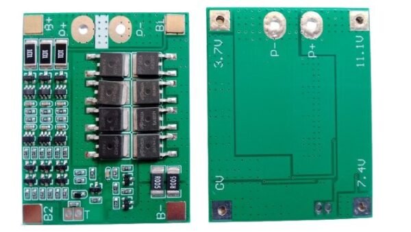 Módulo BMS Batería Li-ion 3S 25A 11.1V sin función de balanceo