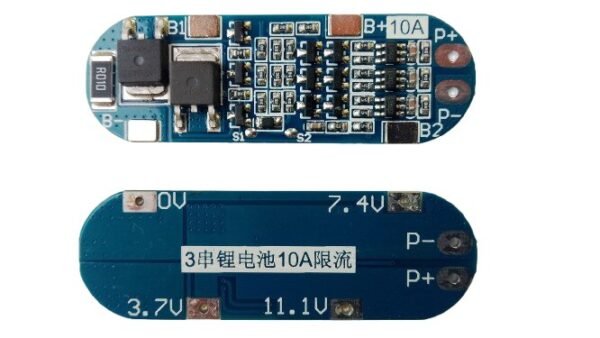BMS_3S_11.1v_1 Módulo BMS Batería Li-ion 3S 10A 11.1V sin función de balanceo