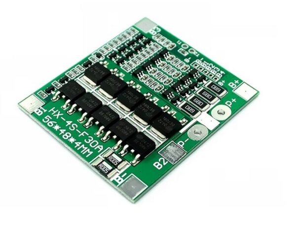 BMS_4S_14.8v_2 Módulo BMS Batería Li-ion 4S 30A 14.8V con función de balanceo