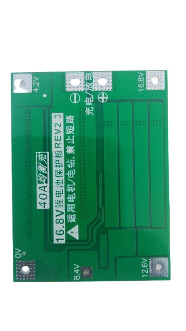 BMS_4S_14.8v_3 Módulo BMS Batería Li-ion 4S 40A 14.8V con función de balanceo