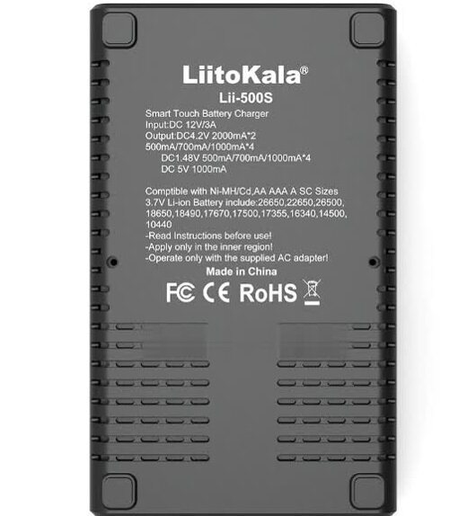 Cargador Baterías Liitokala Lii-500S