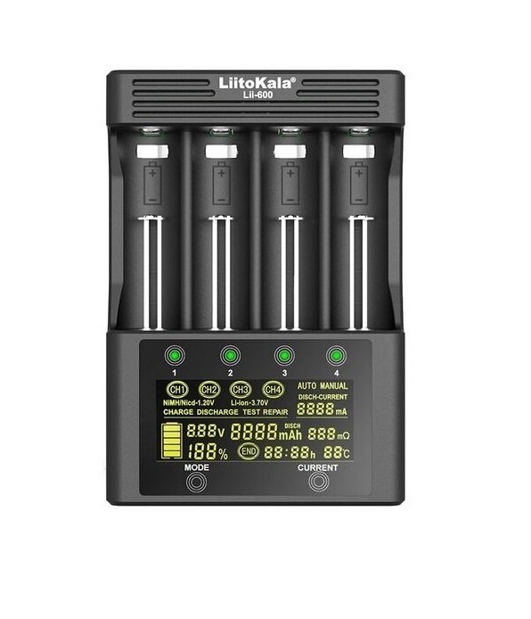 Cargador Baterías Liitokala Lii-600