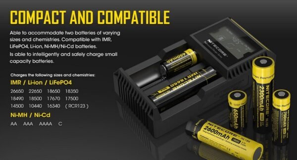 Cargador Universal Baterías Nitecore D2