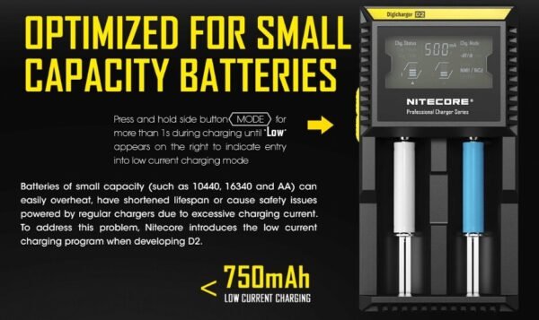 Cargador Universal Baterías Nitecore D2