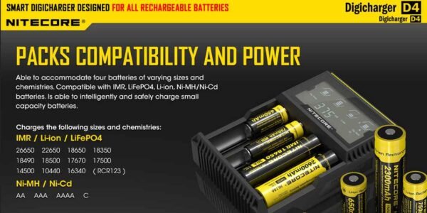 Cargador Universal Baterías Nitecore D4