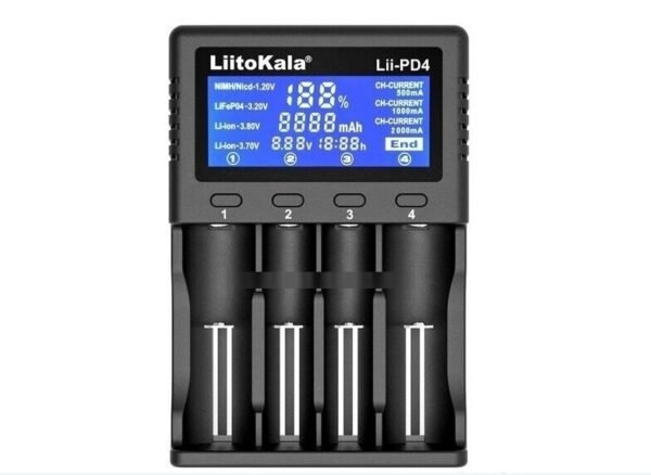 Cargador Baterías Liitokala Lii-PD4