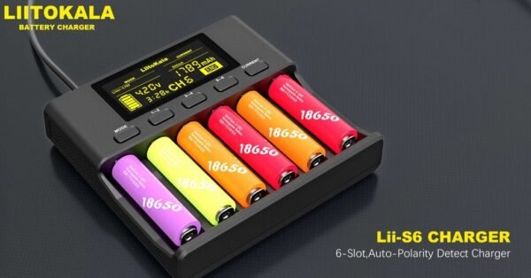 Cargador Baterías Liitokala Lii-S6