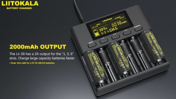 Cargador Baterías Liitokala Lii-S6