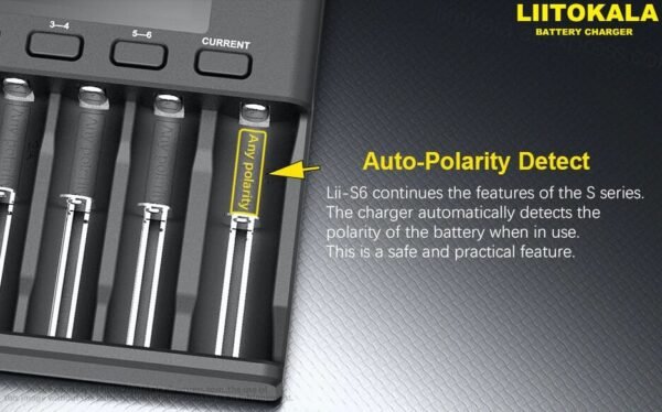 Cargador Baterías Liitokala Lii-S6
