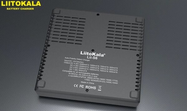 Cargador Baterías Liitokala Lii-S6
