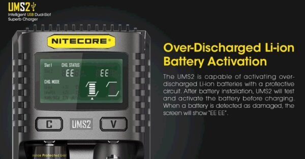 Cargador Universal Baterías Nitecore UMS2