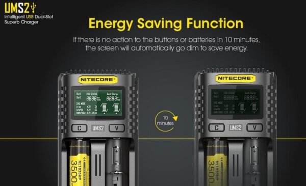 Cargador Universal Baterías Nitecore UMS2