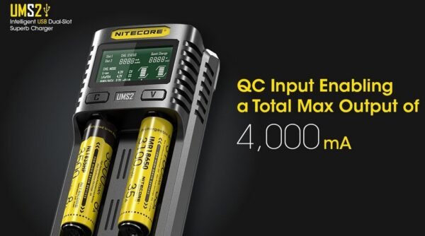 Cargador Universal Baterías Nitecore UMS2