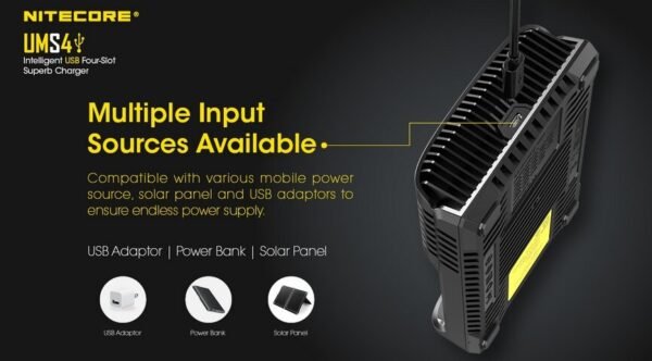 Cargador Universal Baterías Nitecore UMS4