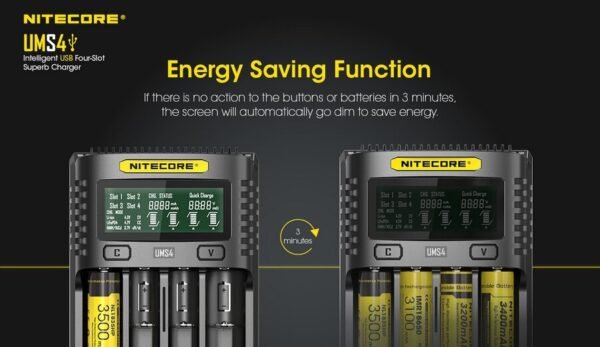 Cargador Universal Baterías Nitecore UMS4