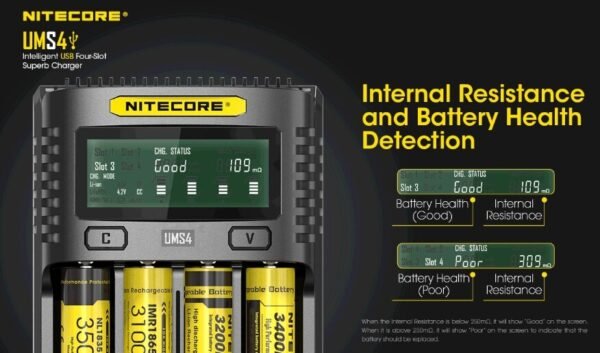 Cargador Universal Baterías Nitecore UMS4