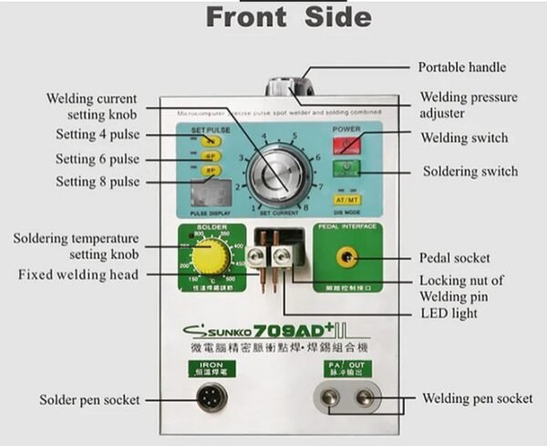 Soldador por Puntos Sunkko 709AD+ 3200W