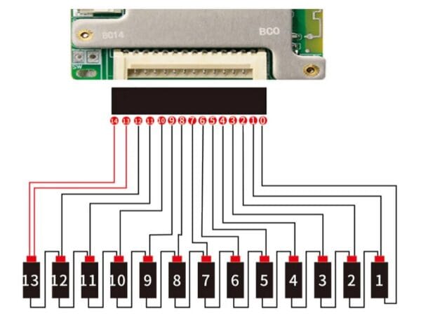 BMS Batería Li-ion 7S-14S con Bluetooth