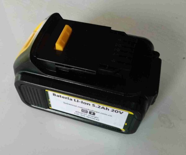 Batería Litio 20V 5.2Ah para Herramientas Dewalt