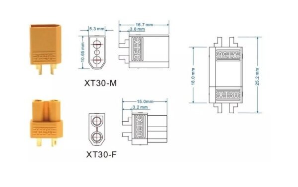 Concetor_XT30_2 Conector XT30