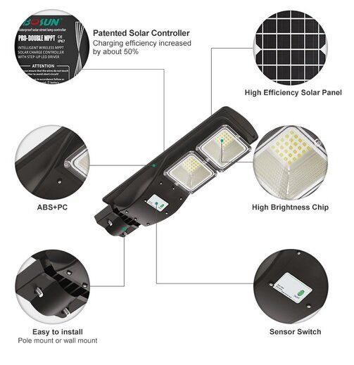 Lámpara Solar Led All In One con Sensor de Movimiento