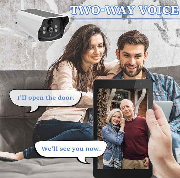 Cámara de Seguridad Solar Separable WiFi