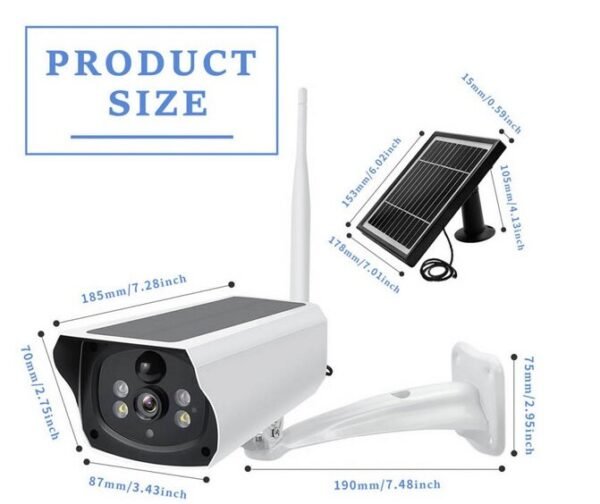 Cámara de Seguridad Solar Separable WiFi