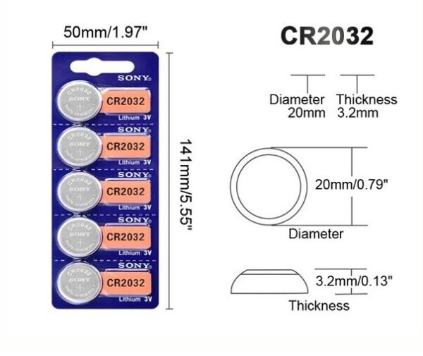Pila_litio_CR2032_3 Pila de Litio SONY CR2032