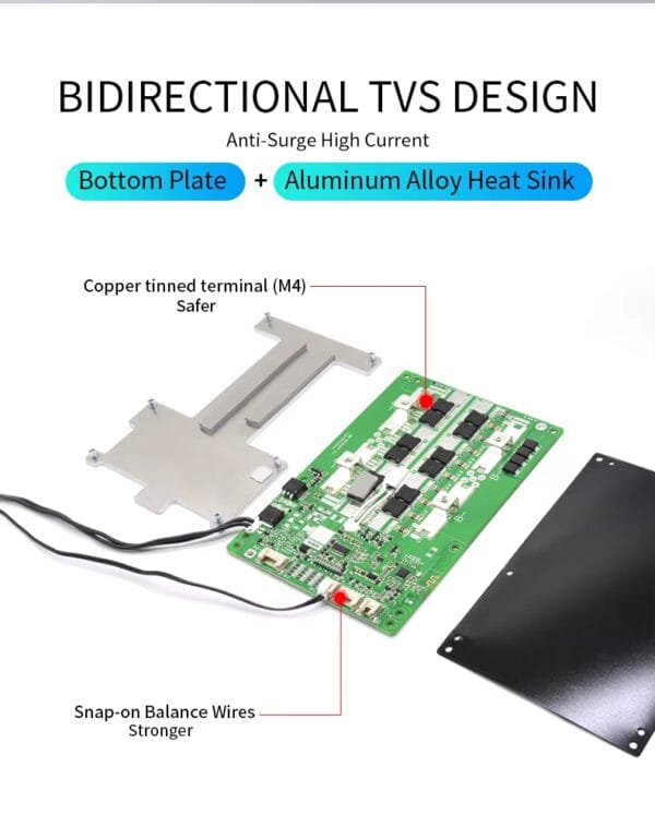 BMS Batería Li-ion 3S-4S con Bluetooth