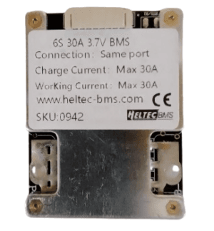 BMS Batería Li-ion 6S 30A 24V con función de balanceo