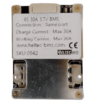 BMS Batería Li-ion 6S 30A 24V con función de balanceo
