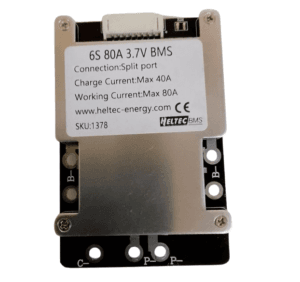 BMS Batería Li-ion 6S 80A 24V con función de balanceo