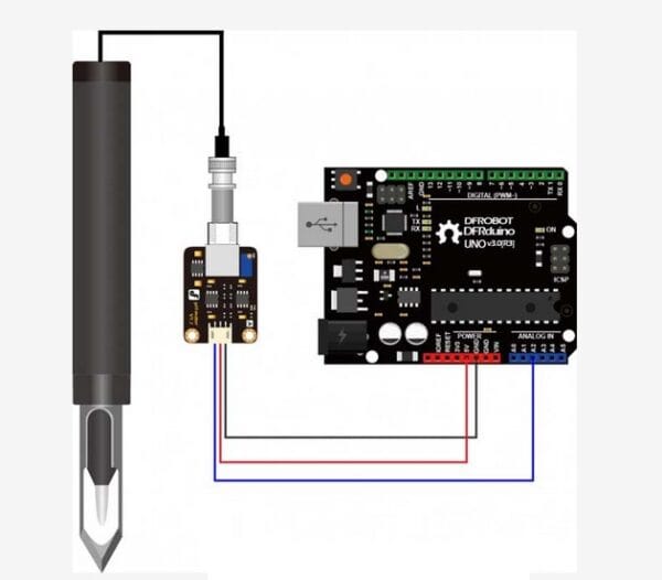 Sensor_ph_suelos_6 Sensor de Ph Analógico para Semisólidos (Suelos/Alimentos)